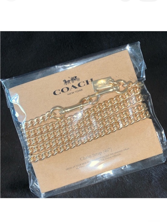 Coach Accessories - NEW! COACH Chain Strap, Gold metal, New With Tag GORGEOUS